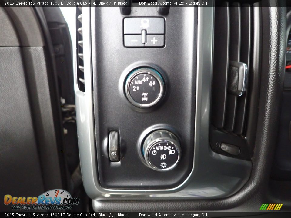 2015 Chevrolet Silverado 1500 LT Double Cab 4x4 Black / Jet Black Photo #18