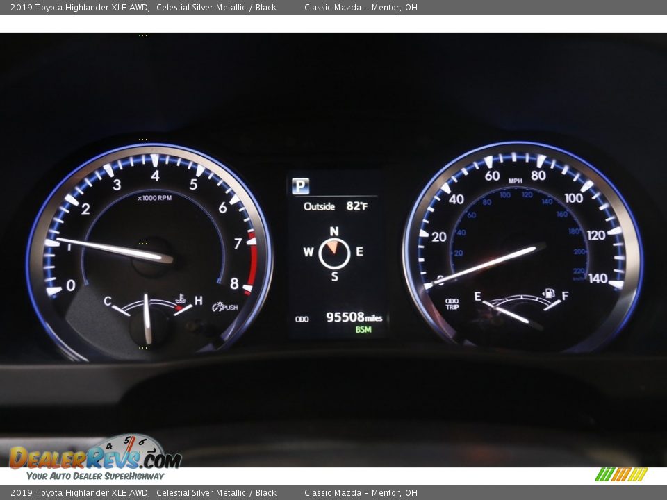 2019 Toyota Highlander XLE AWD Celestial Silver Metallic / Black Photo #8