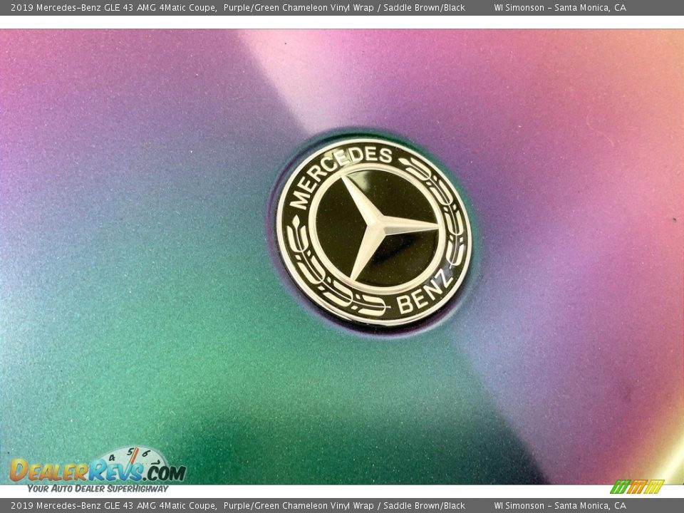 2019 Mercedes-Benz GLE 43 AMG 4Matic Coupe Purple/Green Chameleon Vinyl Wrap / Saddle Brown/Black Photo #30