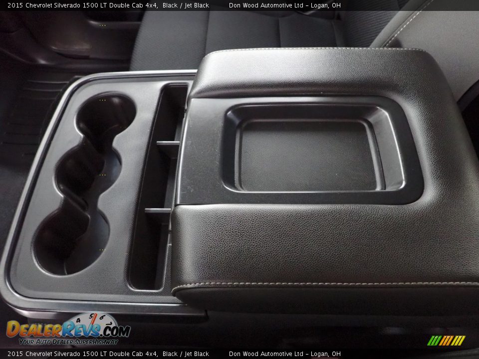 2015 Chevrolet Silverado 1500 LT Double Cab 4x4 Black / Jet Black Photo #24