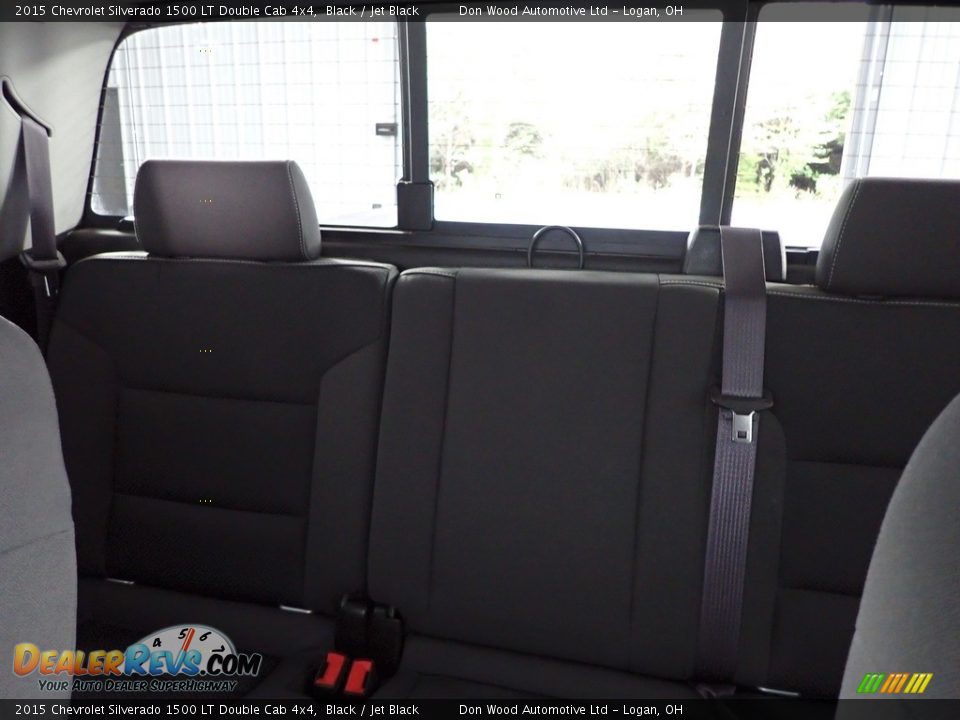 2015 Chevrolet Silverado 1500 LT Double Cab 4x4 Black / Jet Black Photo #25