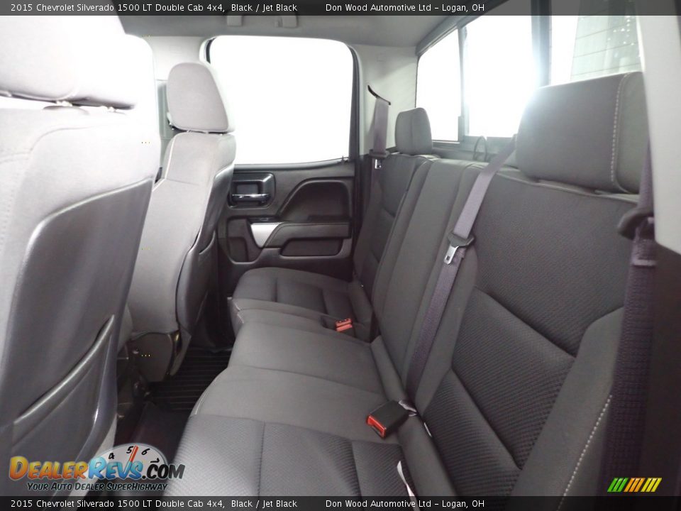 2015 Chevrolet Silverado 1500 LT Double Cab 4x4 Black / Jet Black Photo #27
