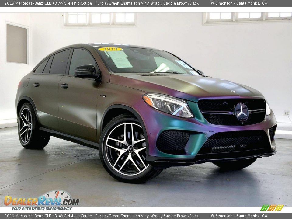 Purple/Green Chameleon Vinyl Wrap 2019 Mercedes-Benz GLE 43 AMG 4Matic Coupe Photo #34