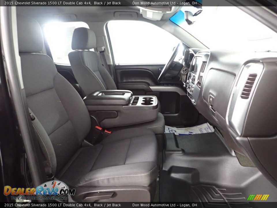 2015 Chevrolet Silverado 1500 LT Double Cab 4x4 Black / Jet Black Photo #30