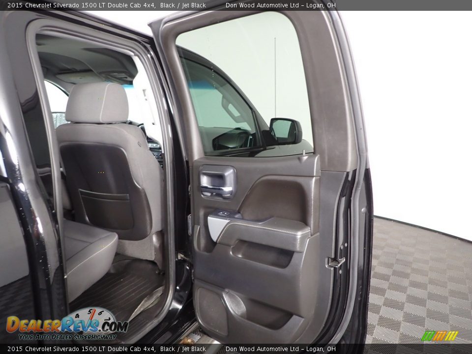 2015 Chevrolet Silverado 1500 LT Double Cab 4x4 Black / Jet Black Photo #32