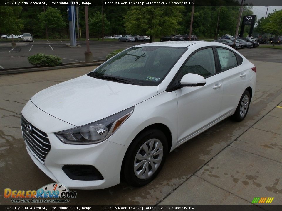 2022 Hyundai Accent SE Frost White Pearl / Beige Photo #6