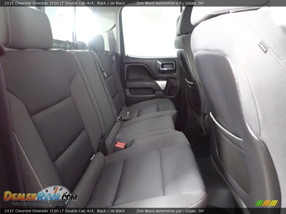 2015 Chevrolet Silverado 1500 LT Double Cab 4x4 Black / Jet Black Photo #33