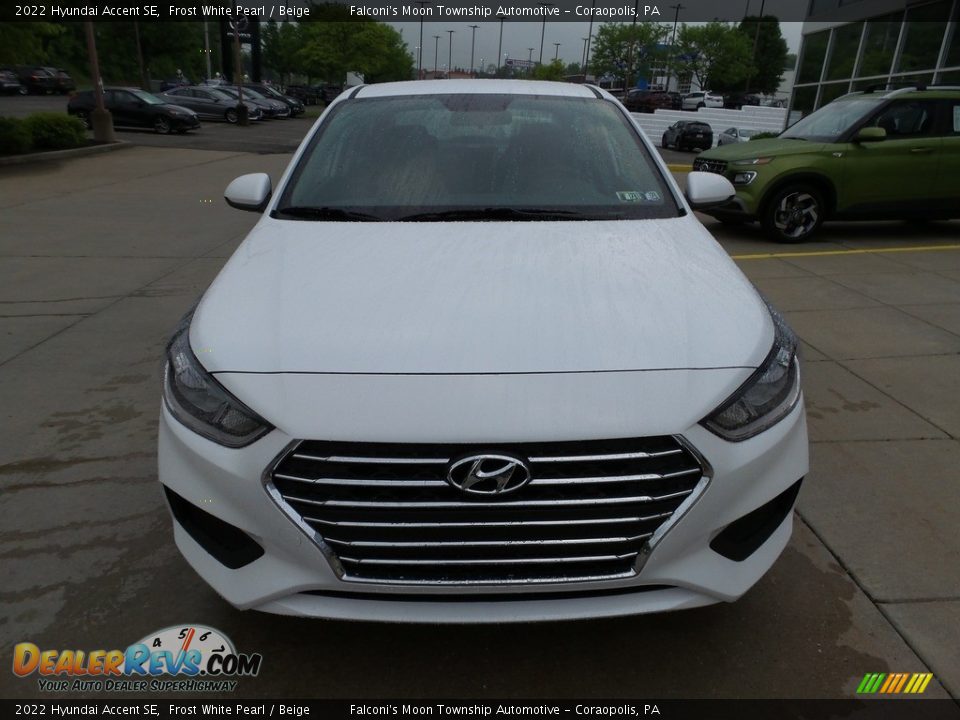 2022 Hyundai Accent SE Frost White Pearl / Beige Photo #7