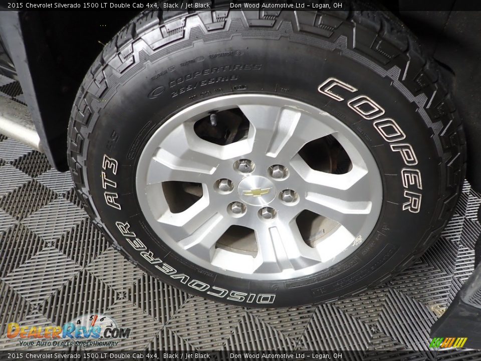 2015 Chevrolet Silverado 1500 LT Double Cab 4x4 Black / Jet Black Photo #34