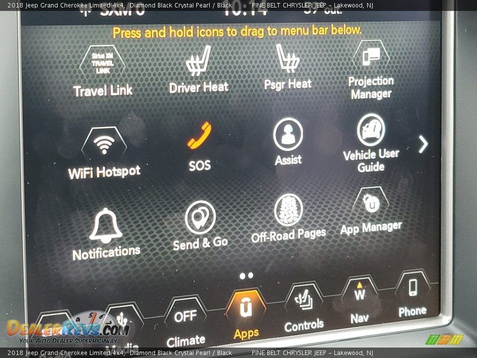 2018 Jeep Grand Cherokee Limited 4x4 Diamond Black Crystal Pearl / Black Photo #12