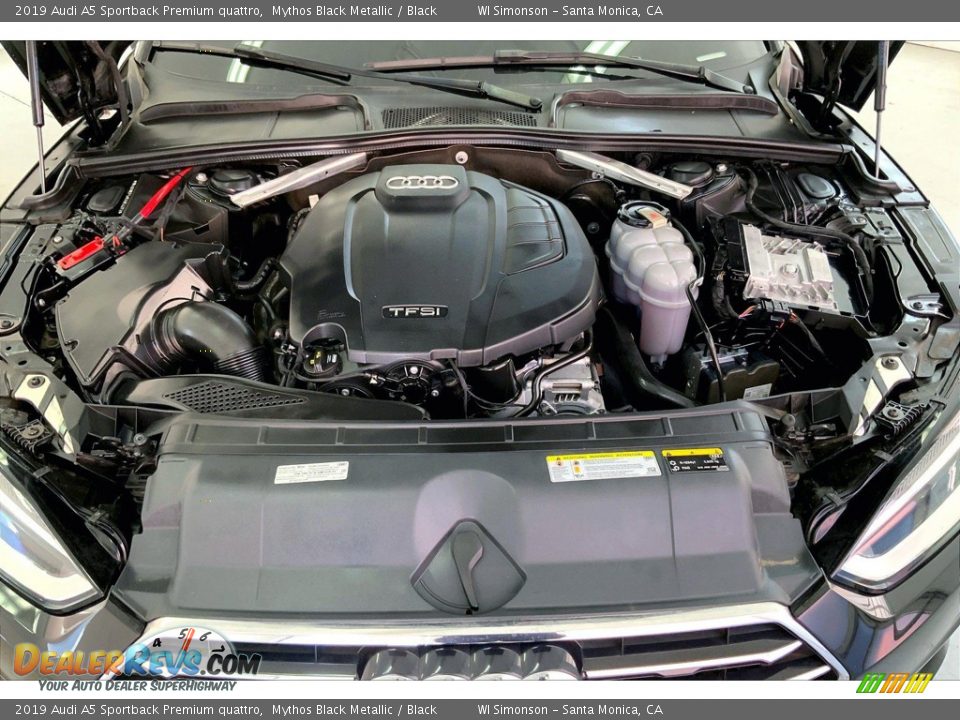 2019 Audi A5 Sportback Premium quattro 2.0 Turbocharged TFSI DOHC 16-Valve VVT 4 Cylinder Engine Photo #9