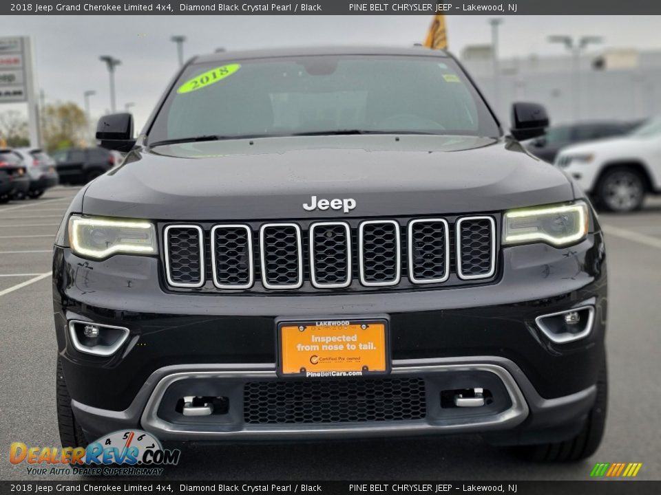 2018 Jeep Grand Cherokee Limited 4x4 Diamond Black Crystal Pearl / Black Photo #18