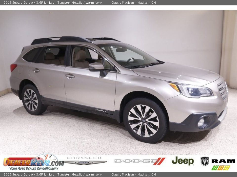 2015 Subaru Outback 3.6R Limited Tungsten Metallic / Warm Ivory Photo #1