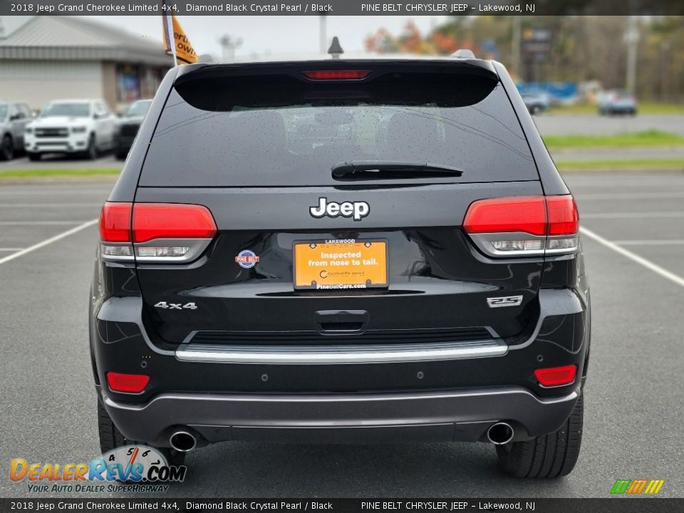 2018 Jeep Grand Cherokee Limited 4x4 Diamond Black Crystal Pearl / Black Photo #21