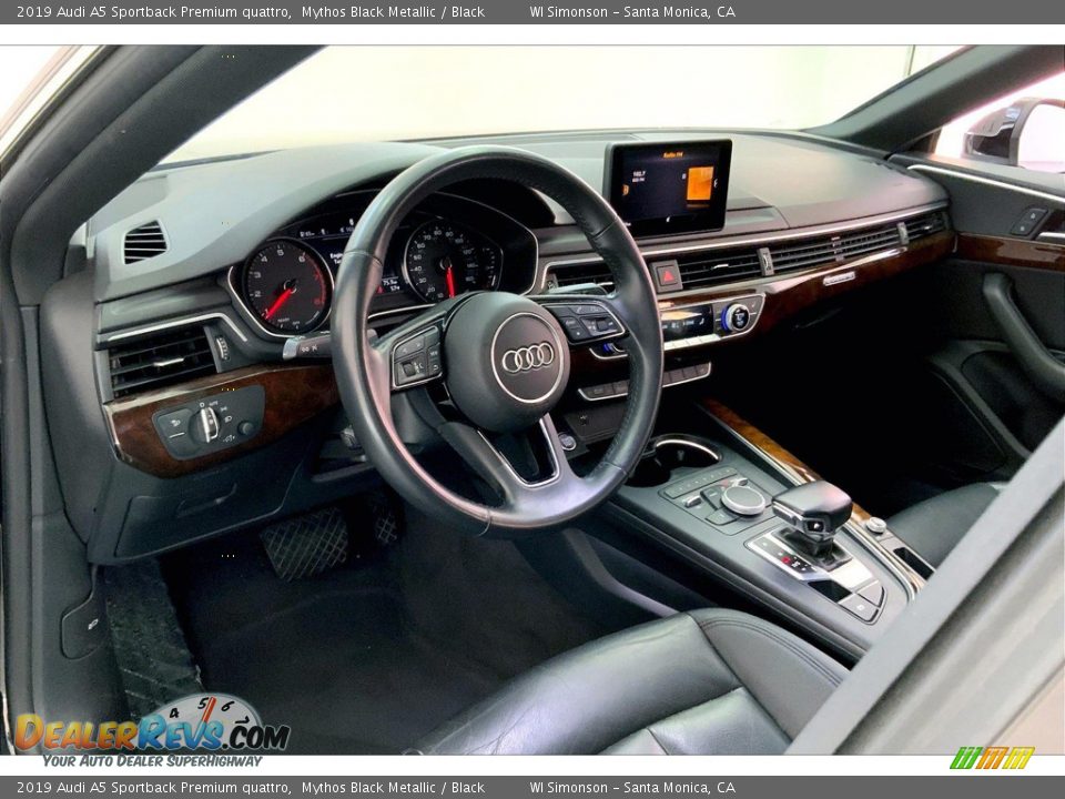 Black Interior - 2019 Audi A5 Sportback Premium quattro Photo #14
