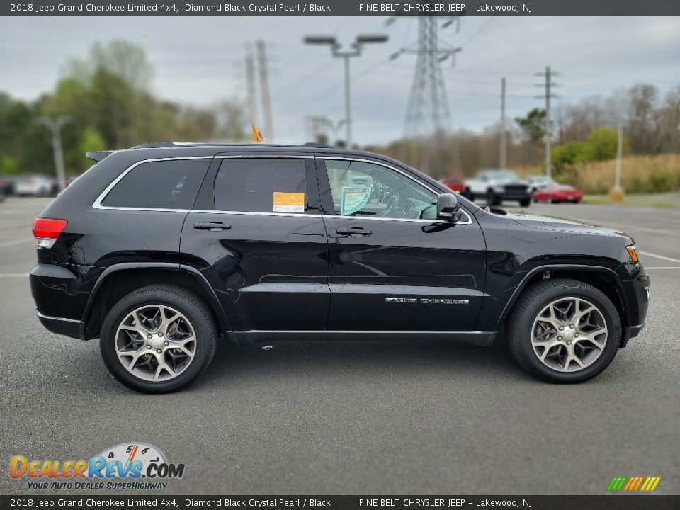 Diamond Black Crystal Pearl 2018 Jeep Grand Cherokee Limited 4x4 Photo #23