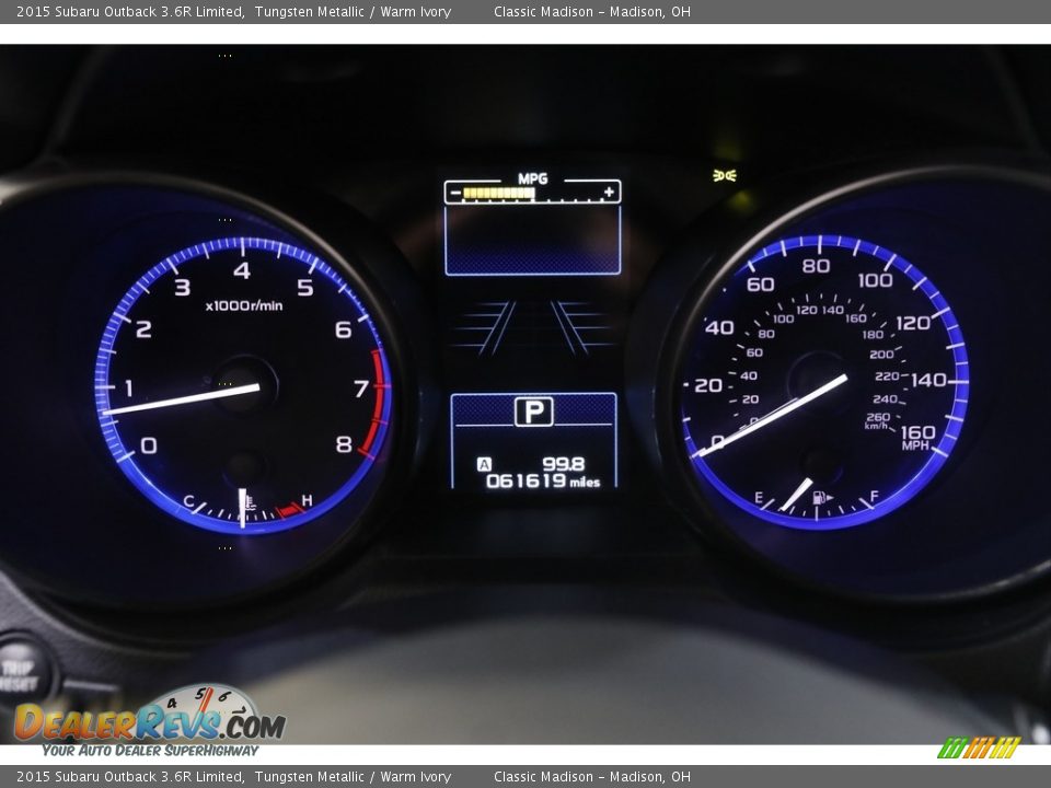 2015 Subaru Outback 3.6R Limited Gauges Photo #8