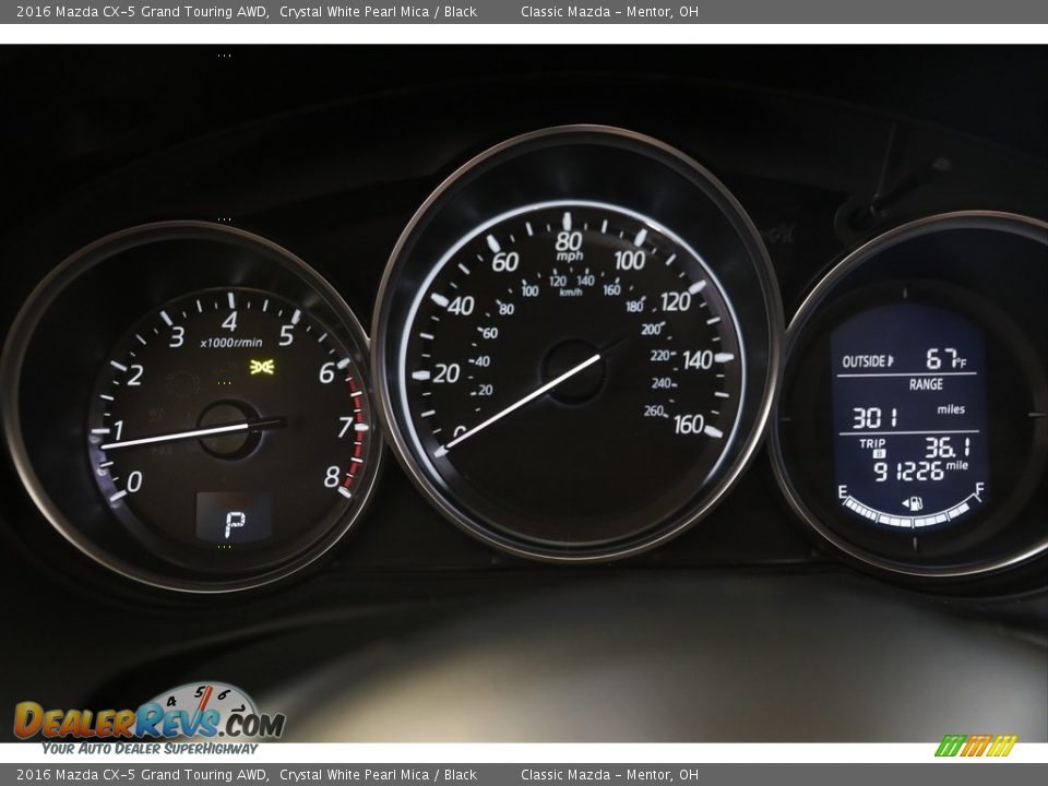 2016 Mazda CX-5 Grand Touring AWD Crystal White Pearl Mica / Black Photo #8