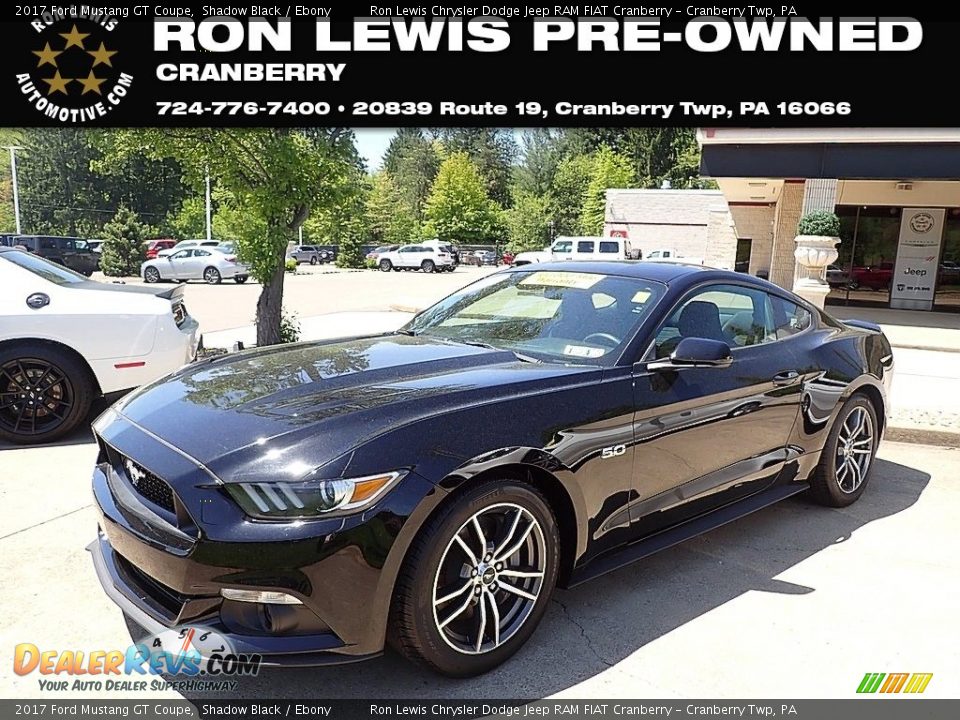 2017 Ford Mustang GT Coupe Shadow Black / Ebony Photo #1