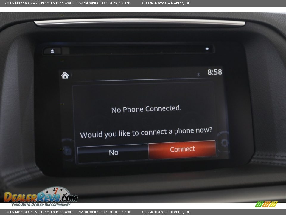 2016 Mazda CX-5 Grand Touring AWD Crystal White Pearl Mica / Black Photo #11