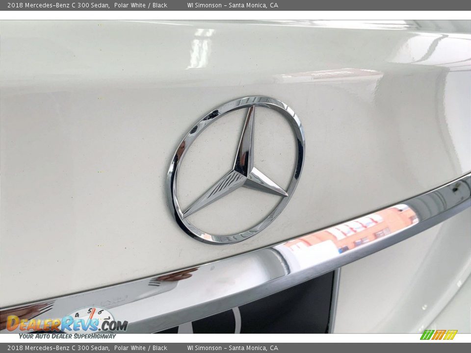 2018 Mercedes-Benz C 300 Sedan Polar White / Black Photo #7