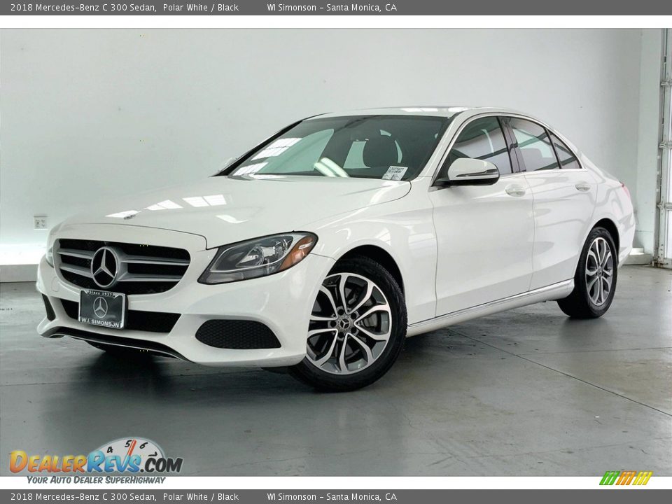 2018 Mercedes-Benz C 300 Sedan Polar White / Black Photo #12