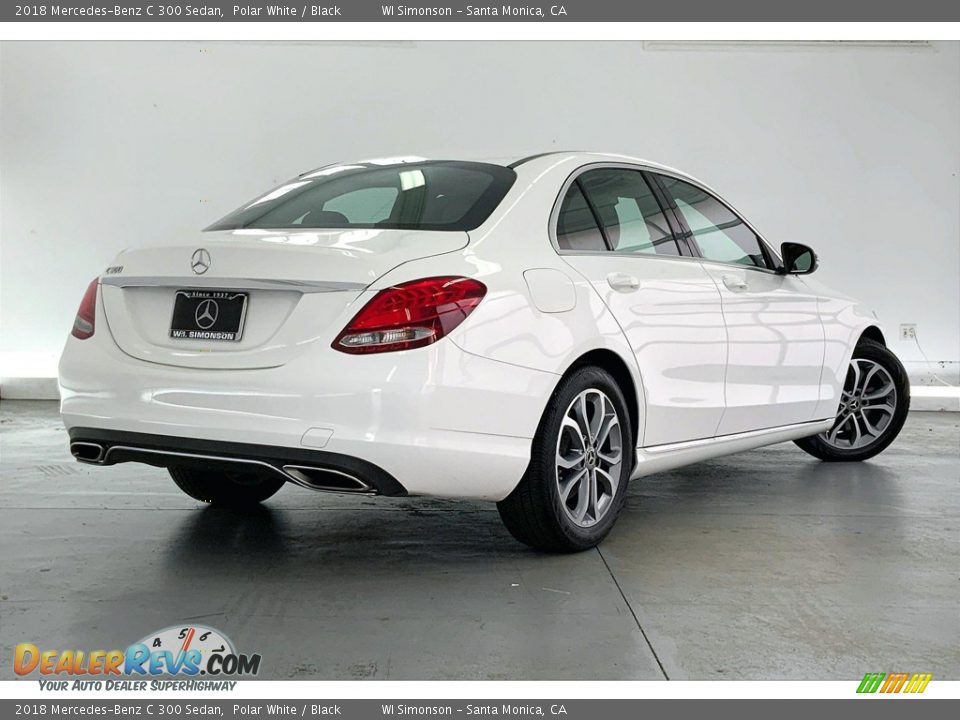 2018 Mercedes-Benz C 300 Sedan Polar White / Black Photo #13