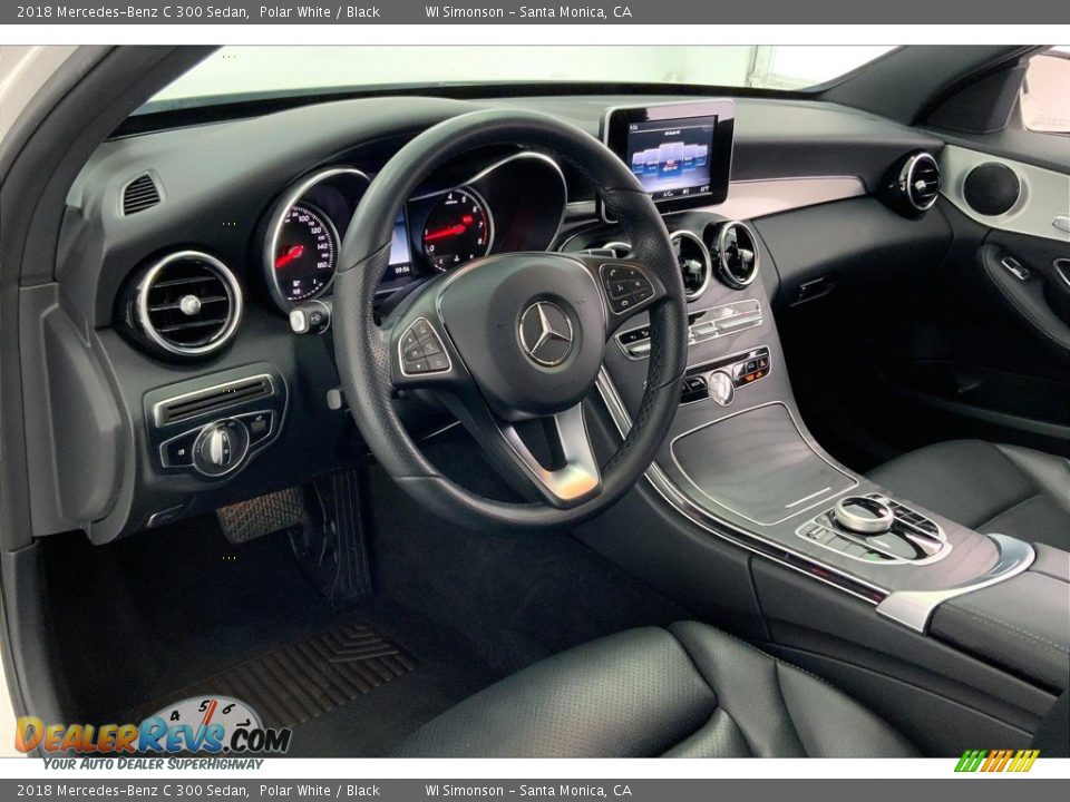 2018 Mercedes-Benz C 300 Sedan Polar White / Black Photo #14