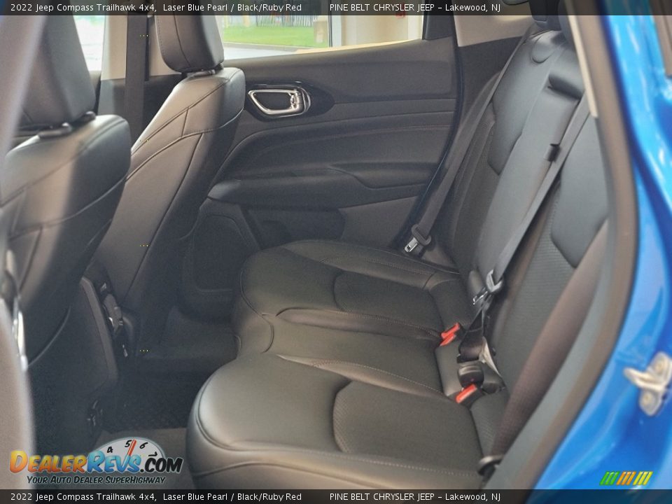 2022 Jeep Compass Trailhawk 4x4 Laser Blue Pearl / Black/Ruby Red Photo #9
