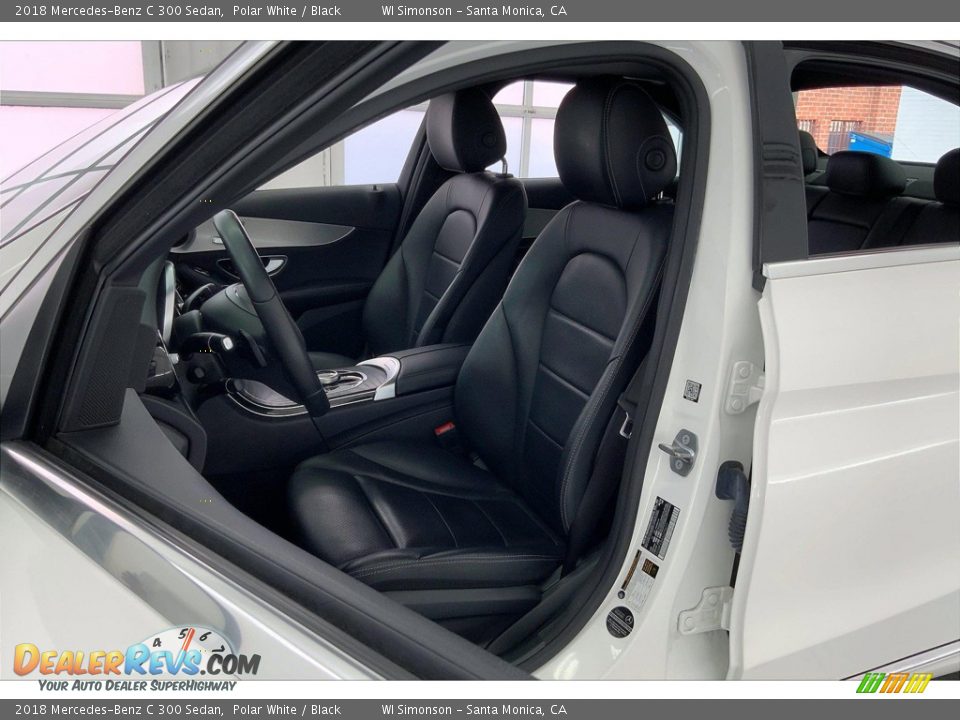 2018 Mercedes-Benz C 300 Sedan Polar White / Black Photo #18