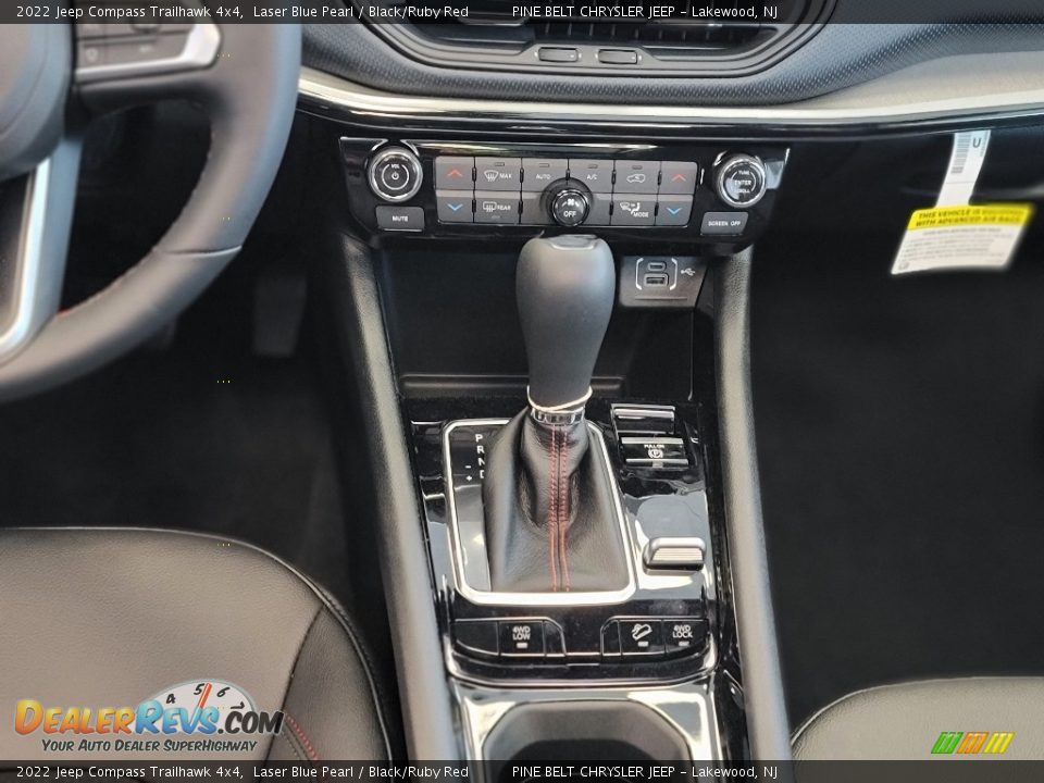 2022 Jeep Compass Trailhawk 4x4 Laser Blue Pearl / Black/Ruby Red Photo #12