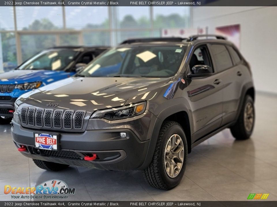 2022 Jeep Cherokee Trailhawk 4x4 Granite Crystal Metallic / Black Photo #1