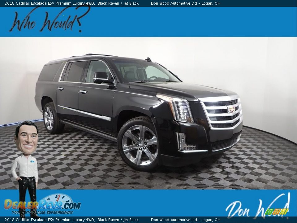 2018 Cadillac Escalade ESV Premium Luxury 4WD Black Raven / Jet Black Photo #1