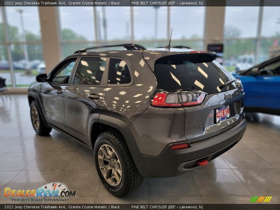 2022 Jeep Cherokee Trailhawk 4x4 Granite Crystal Metallic / Black Photo #6