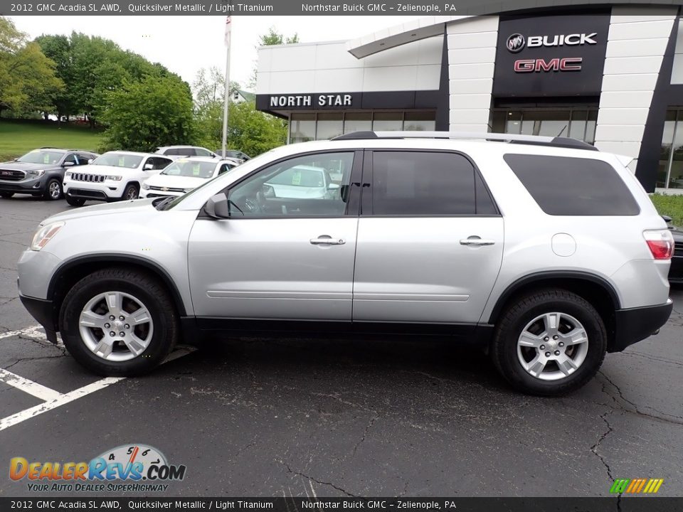 2012 GMC Acadia SL AWD Quicksilver Metallic / Light Titanium Photo #2