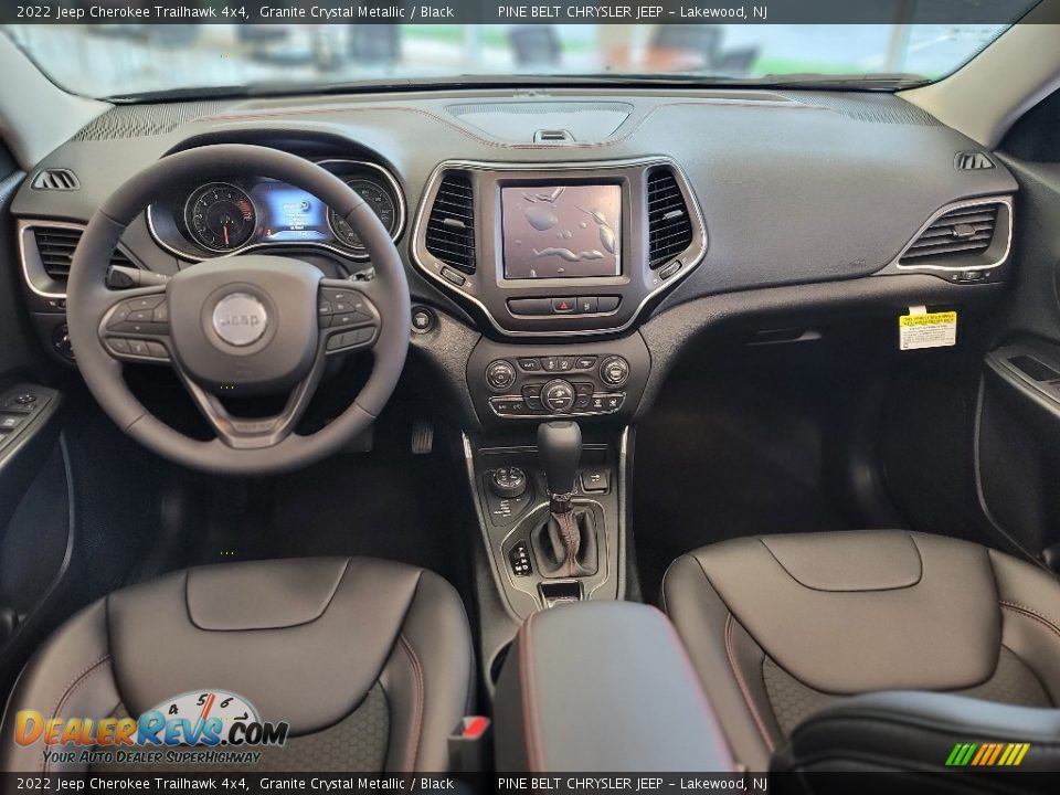 Black Interior - 2022 Jeep Cherokee Trailhawk 4x4 Photo #13