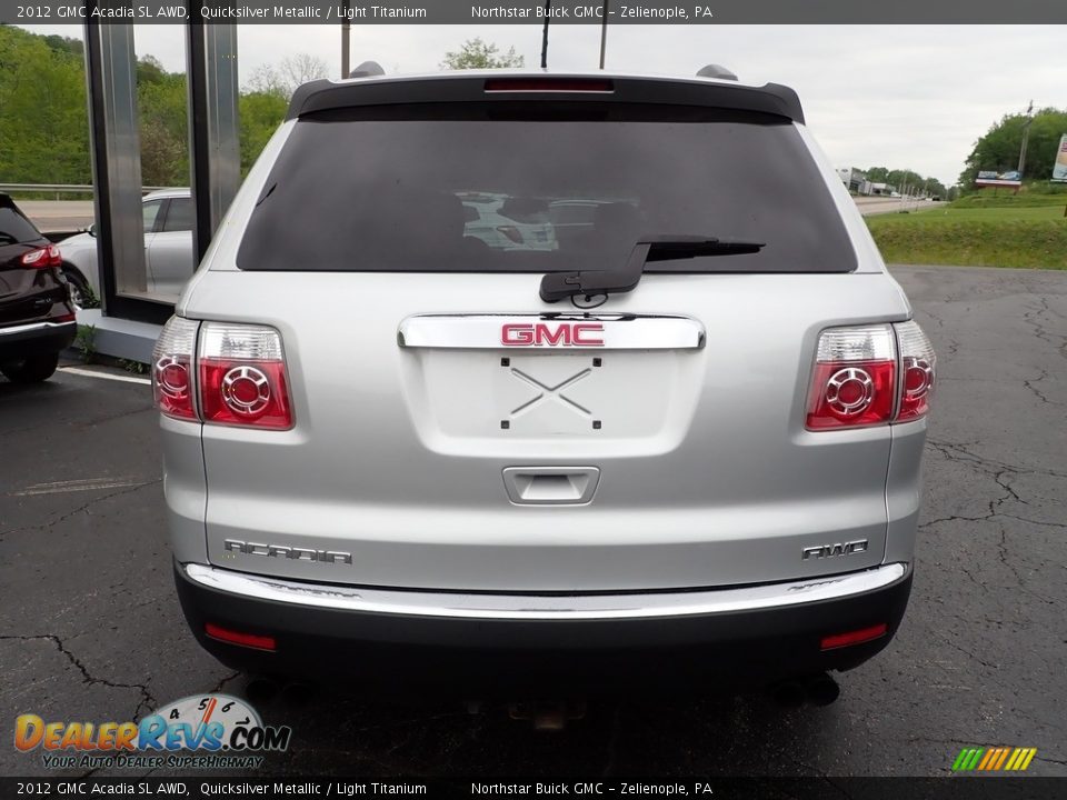 2012 GMC Acadia SL AWD Quicksilver Metallic / Light Titanium Photo #4