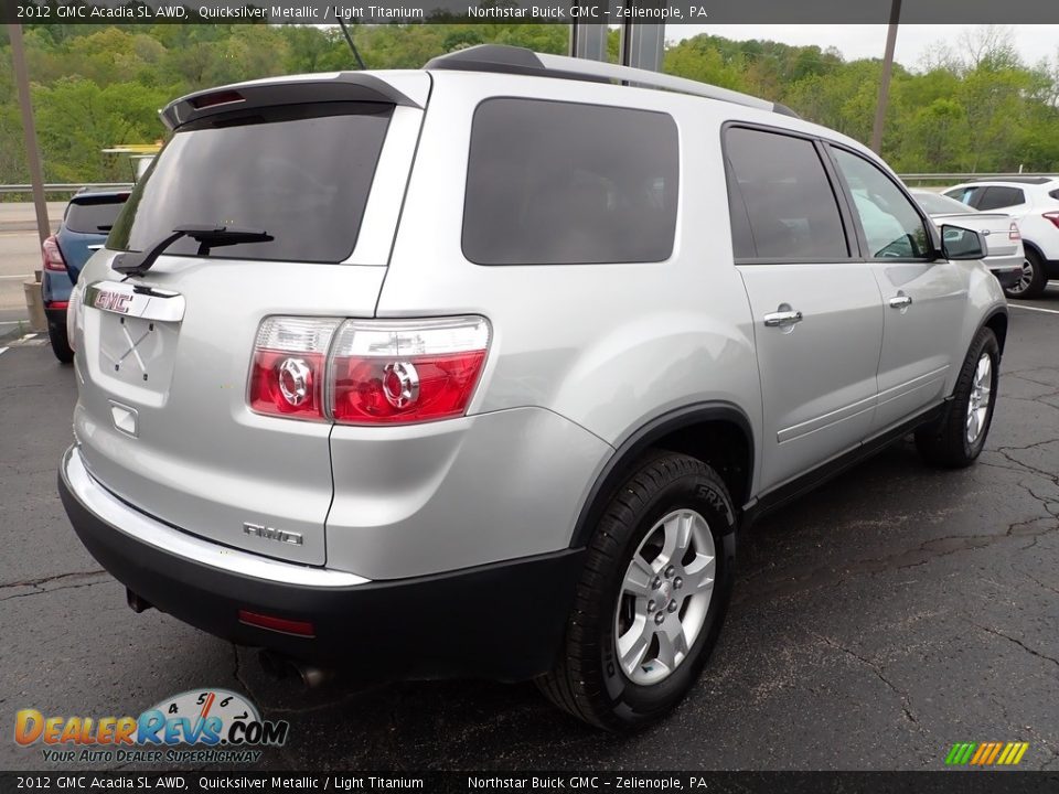 2012 GMC Acadia SL AWD Quicksilver Metallic / Light Titanium Photo #5