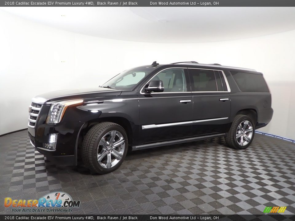 2018 Cadillac Escalade ESV Premium Luxury 4WD Black Raven / Jet Black Photo #12