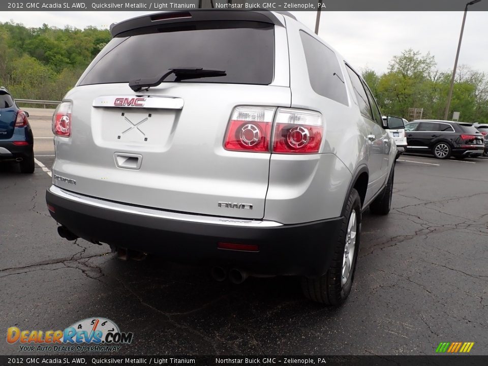 2012 GMC Acadia SL AWD Quicksilver Metallic / Light Titanium Photo #6