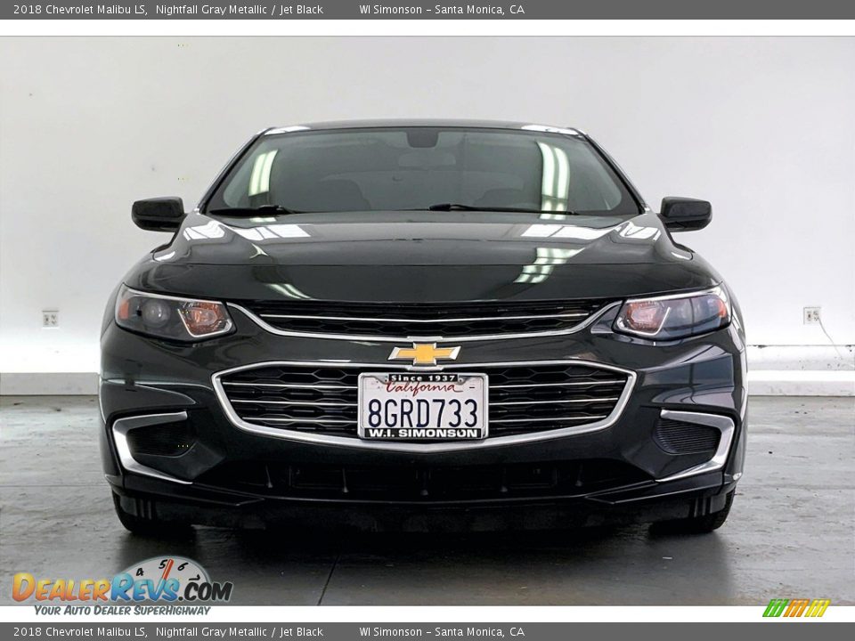 2018 Chevrolet Malibu LS Nightfall Gray Metallic / Jet Black Photo #2