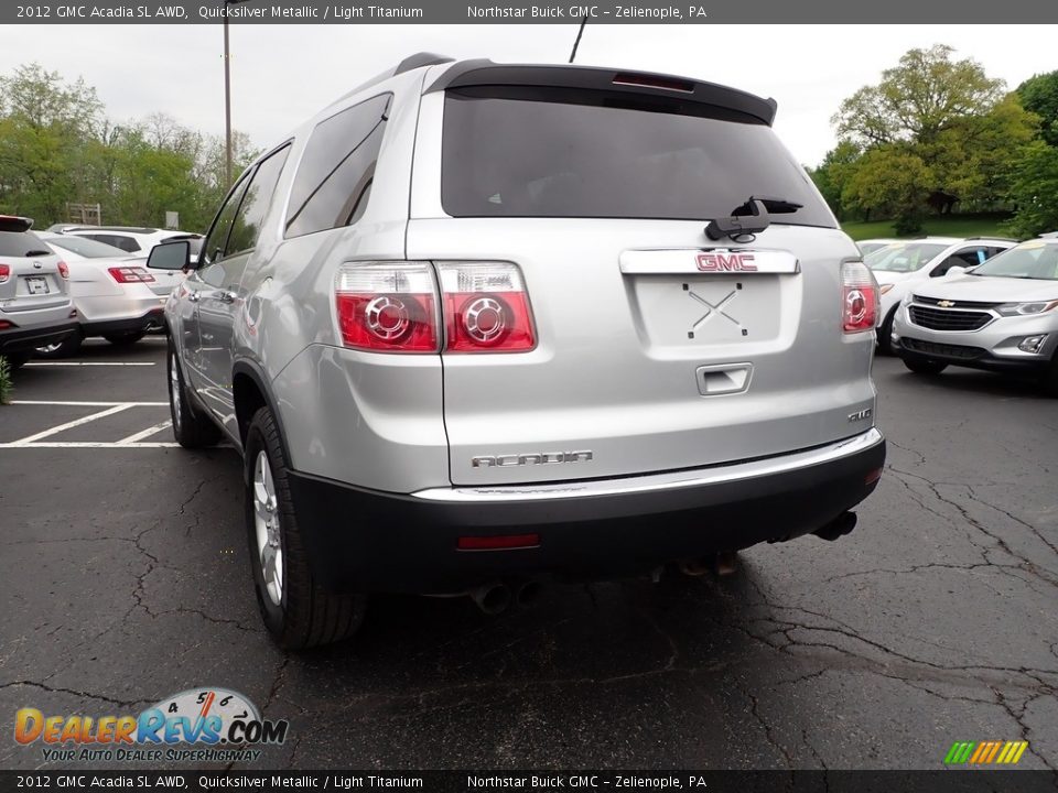 2012 GMC Acadia SL AWD Quicksilver Metallic / Light Titanium Photo #7