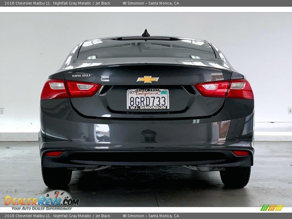 2018 Chevrolet Malibu LS Nightfall Gray Metallic / Jet Black Photo #3