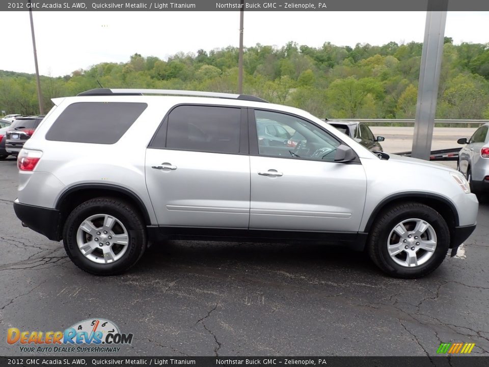 2012 GMC Acadia SL AWD Quicksilver Metallic / Light Titanium Photo #8