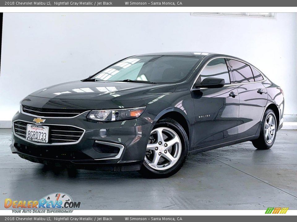 2018 Chevrolet Malibu LS Nightfall Gray Metallic / Jet Black Photo #12