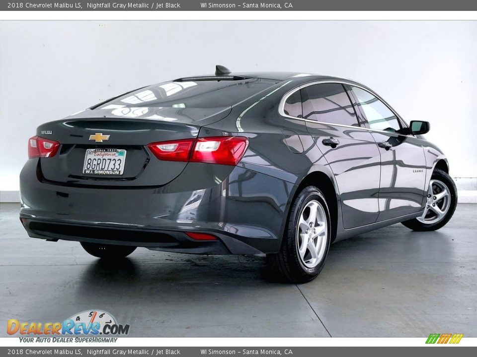 2018 Chevrolet Malibu LS Nightfall Gray Metallic / Jet Black Photo #13