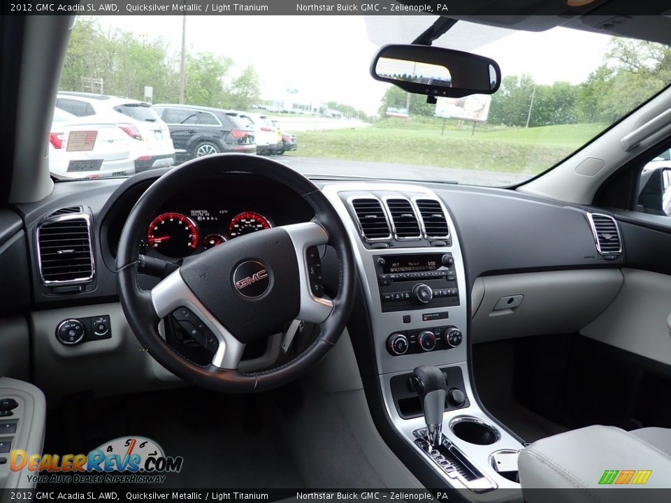 2012 GMC Acadia SL AWD Quicksilver Metallic / Light Titanium Photo #20