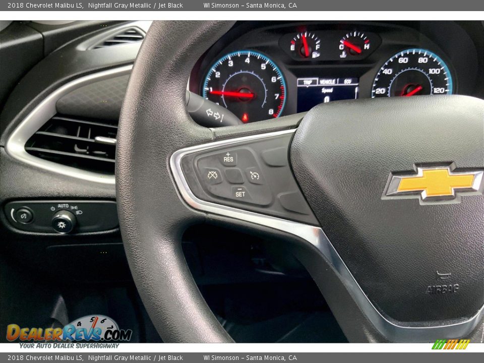 2018 Chevrolet Malibu LS Nightfall Gray Metallic / Jet Black Photo #21