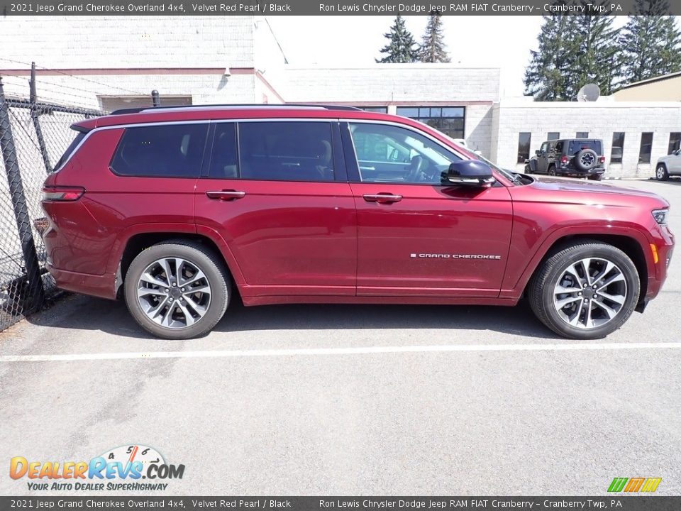 2021 Jeep Grand Cherokee Overland 4x4 Velvet Red Pearl / Black Photo #4