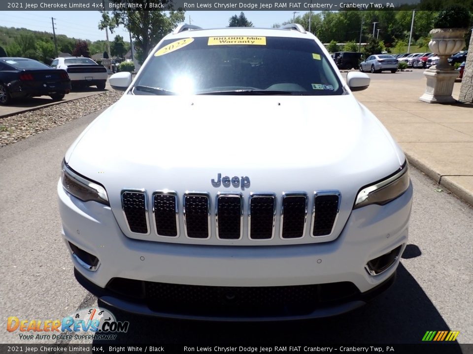 2021 Jeep Cherokee Limited 4x4 Bright White / Black Photo #3